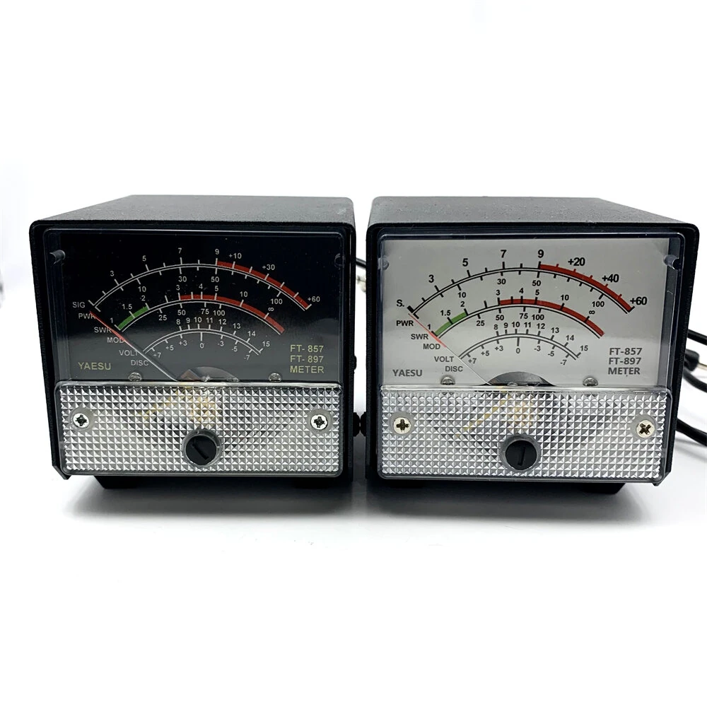 FT857 FT897 External S Meter SWR Power Meter Digital Receive Transmit Display Voltage Control Standing Wave Ratio Transmit Power Multi Function — FT857