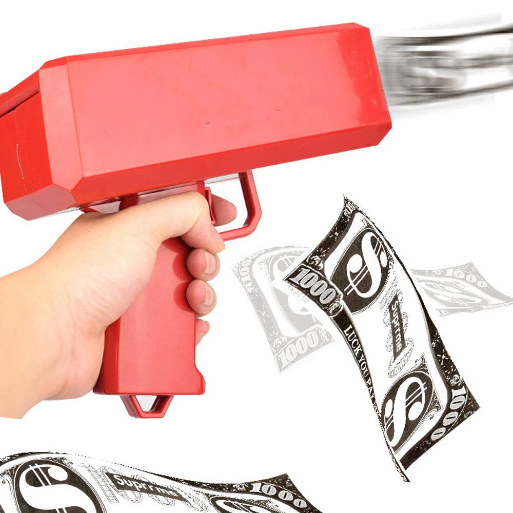 Funny Party Shooting Game Banknote Shoot Pistol Paper for Shoot Money Gun Wedding Birthday Decoration Shooter Throwing Toys Kids — Funny
