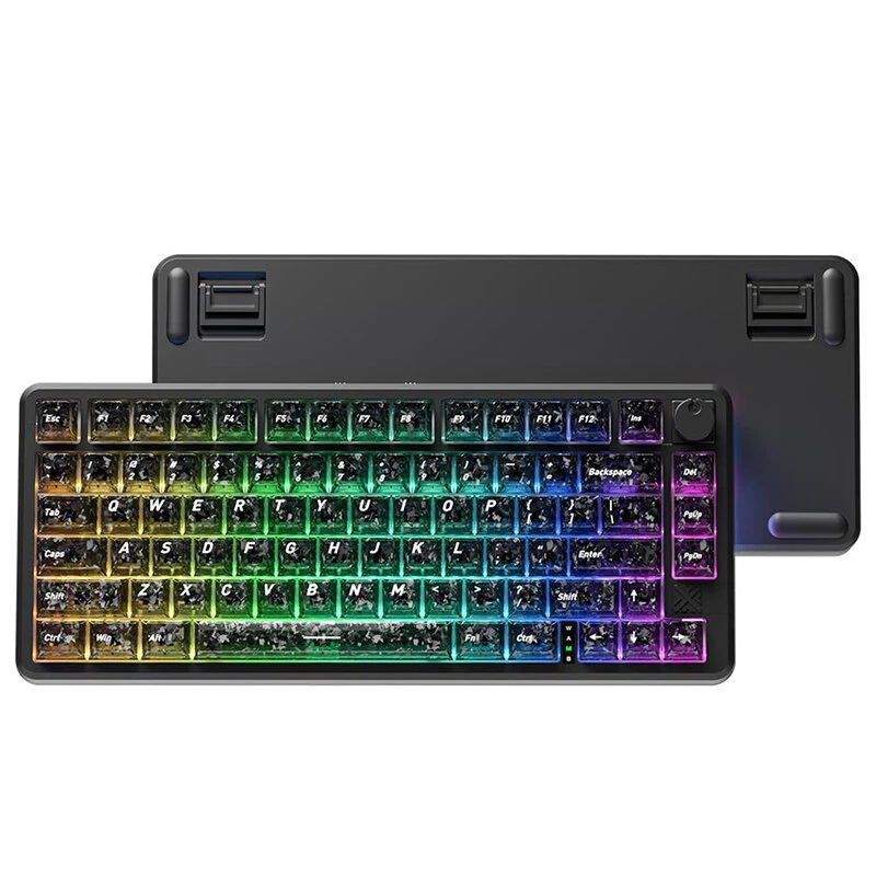 FURYCUBE FC75PRO Tri-mode Mechanical Keyboard 80-Keys Gasket Mount RGB Backlit Low Latency HiFi Sound Wireless Gaming Keyboards — view 2