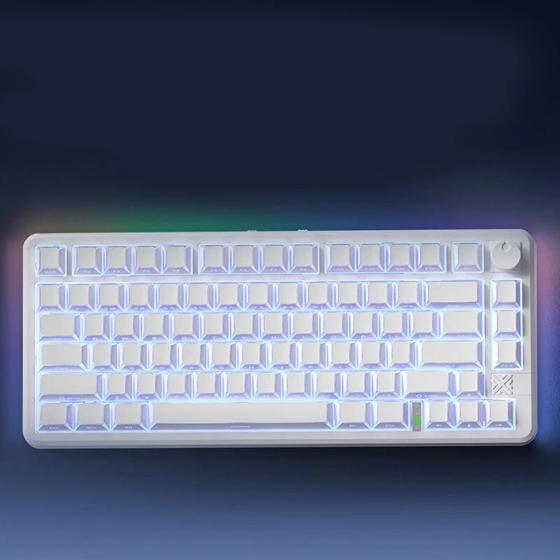 FURYCUBE FC75PRO Tri-mode Mechanical Keyboard 80-Keys Gasket Mount RGB Backlit Low Latency HiFi Sound Wireless Gaming Keyboards — view 4