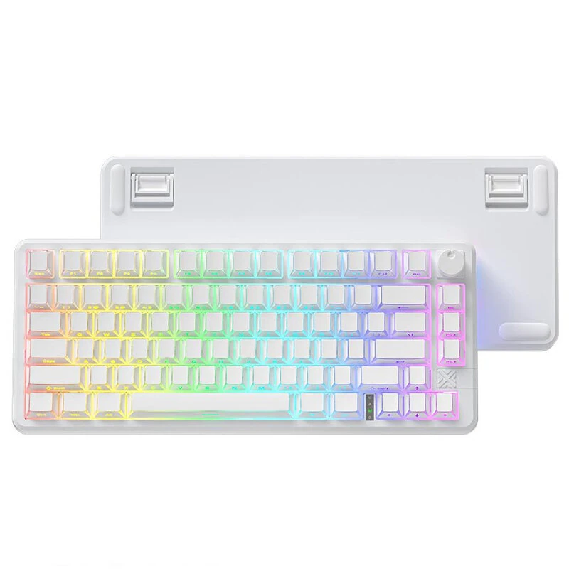 FURYCUBE FC75PRO Tri-mode Mechanical Keyboard 80-Keys Gasket Mount RGB Backlit Low Latency HiFi Sound Wireless Gaming Keyboards — view 6