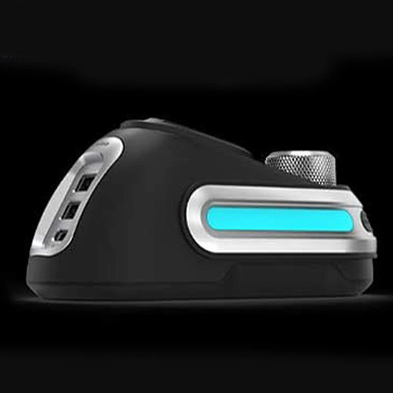FURYCUBE R-Power Magnetic Mouse Charging Dock for Razers Mouse Wireless Charging Base RGB Lighting Volume Knob USB Hub Compatible with Raser Series Wireless Mouse — view 4