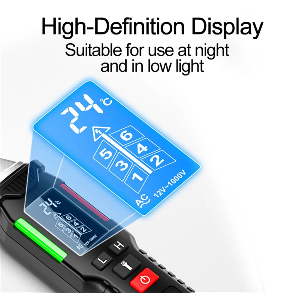 Fuyi Voltage Indicator Tester Voltage Detector Pen Sensor Tester Partition Wall Multifunction Break Voltmeter Tester Electrician Tool — view 3