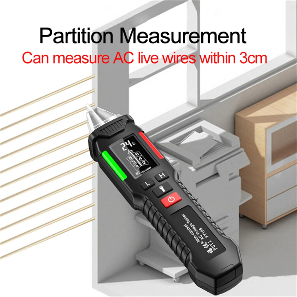 Fuyi Voltage Indicator Tester Voltage Detector Pen Sensor Tester Partition Wall Multifunction Break Voltmeter Tester Electrician Tool — view 4