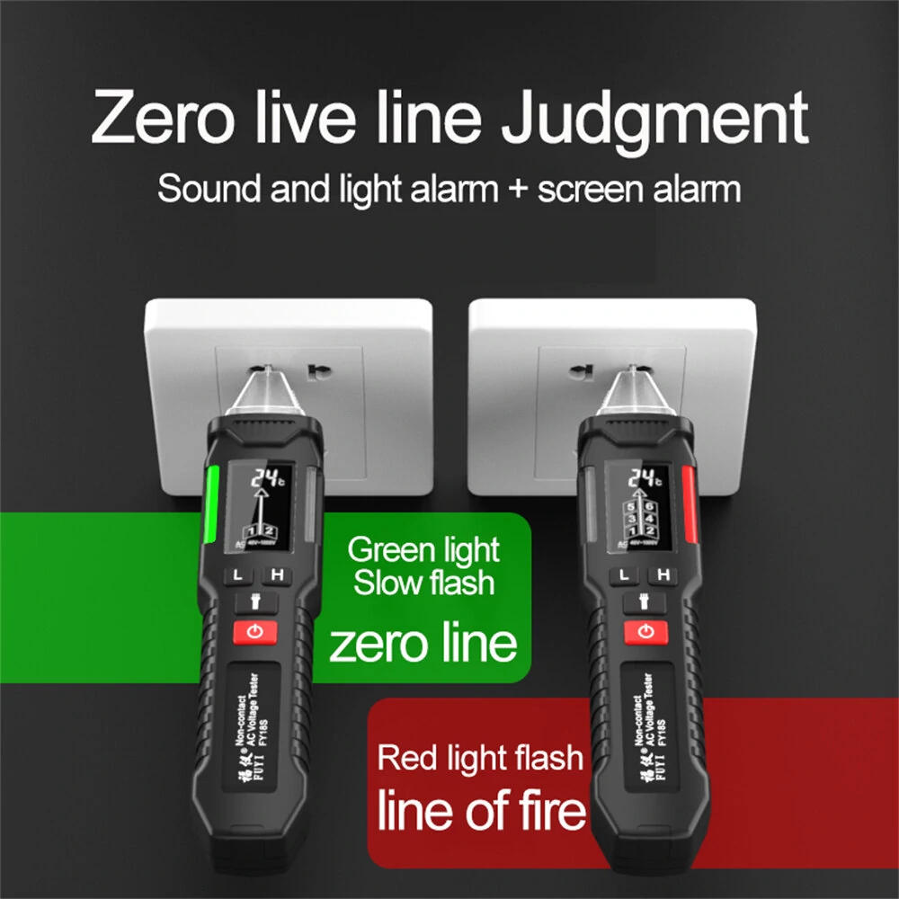 Fuyi Voltage Indicator Tester Voltage Detector Pen Sensor Tester Partition Wall Multifunction Break Voltmeter Tester Electrician Tool — view 5
