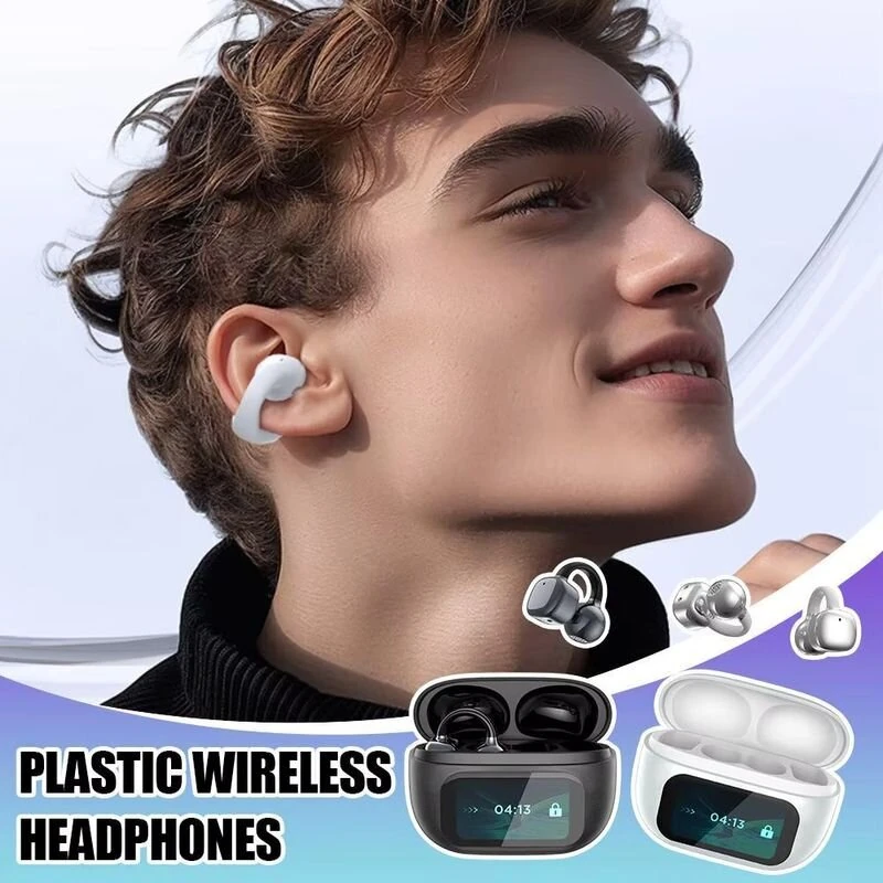 G08 Translator Earbuds Wireless bluetooth 5.4 Earphone LED Touch Screen 13.2mm Dynamic Drivers Bass Sound Instant Translation Earclip Open-ear Headphones — view 3