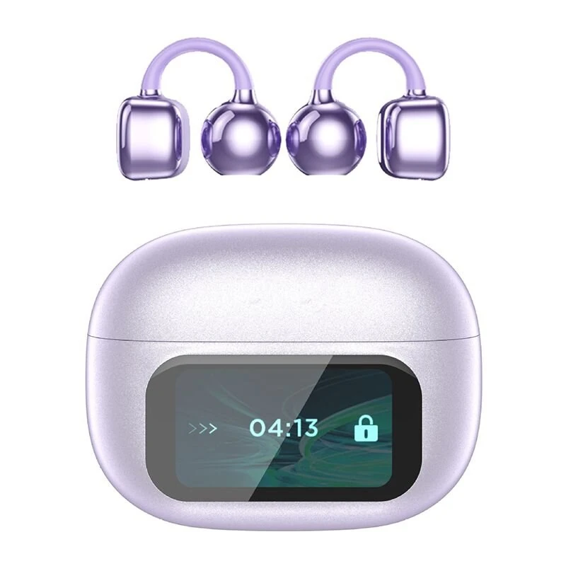 G08 Translator Earbuds Wireless bluetooth 5.4 Earphone LED Touch Screen 13.2mm Dynamic Drivers Bass Sound Instant Translation Earclip Open-ear Headphones — view 9