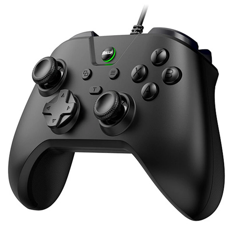 G4 Wired Gaming Controller 1000Hz Polling Rate Carbon Film Joystick Dual Vibration Turbo Gamepad Compatible with Switch PC Android — view 8