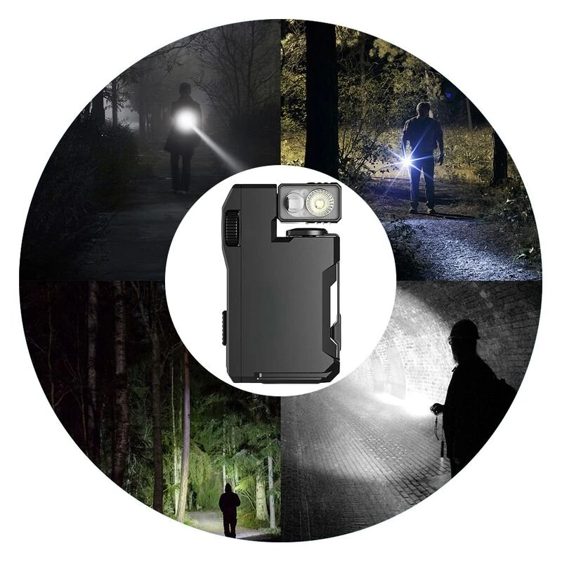 G5 400 Lumens Rechargeable EDC LED Keychain Flashlight with RGB Light Dual Light Sources Mini LED Torch Portable Pocket Light EDC Survival Tools For Outdoor — view 8