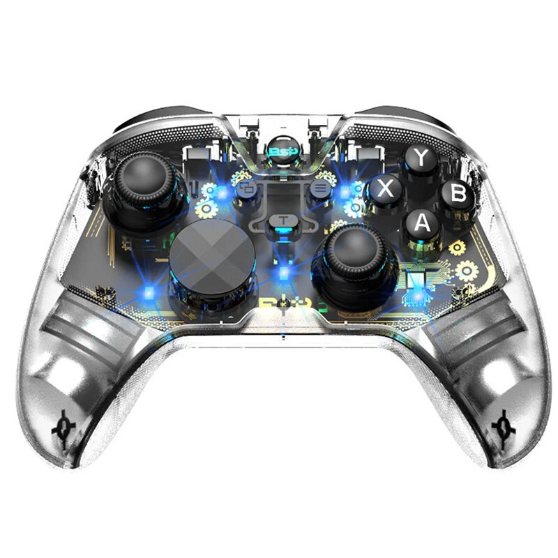 G6 Pro Wireless bluetooth Gaming Controller with Hall Triggers Carbon Film Joysticks No Drift 6 Axis Gyro Dual Vibration Motors Gamepad for PC Switch iOS Android — view 7