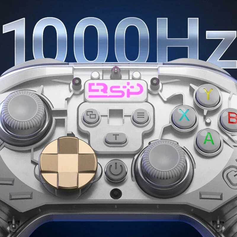 G7 Dual Mode Wireless Gaming Controller with Hall Effect Joysticks and Hall Triggers 1000Hz 6 Axis Gyro Mechanical Buttons for PC Switch iOS Android — view 3