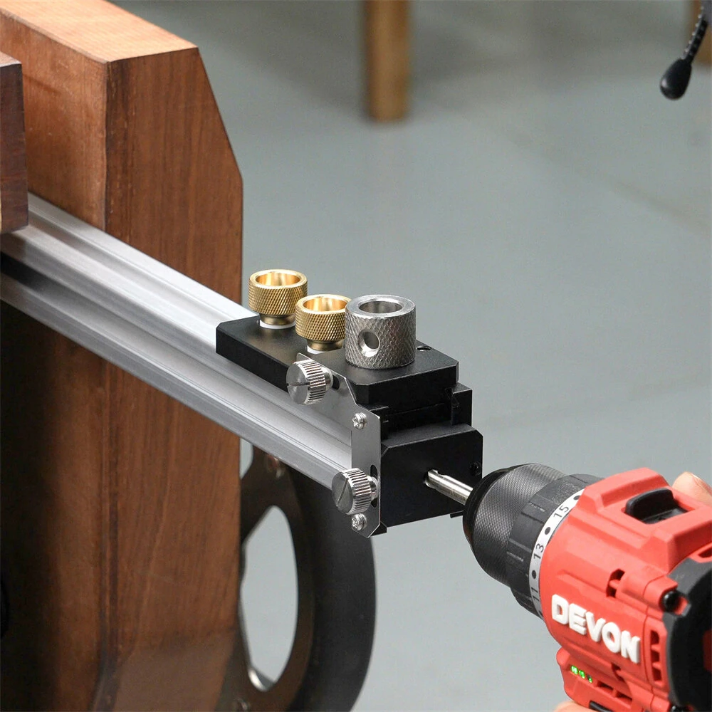 GANWEI Aluminum Alloy CNC MGO-000-148E Drilling and Tapping Fixture Precision Tool for 20 30 40 Series Profiles M6 M8 Threads Anodized Surface Treatment — image 1