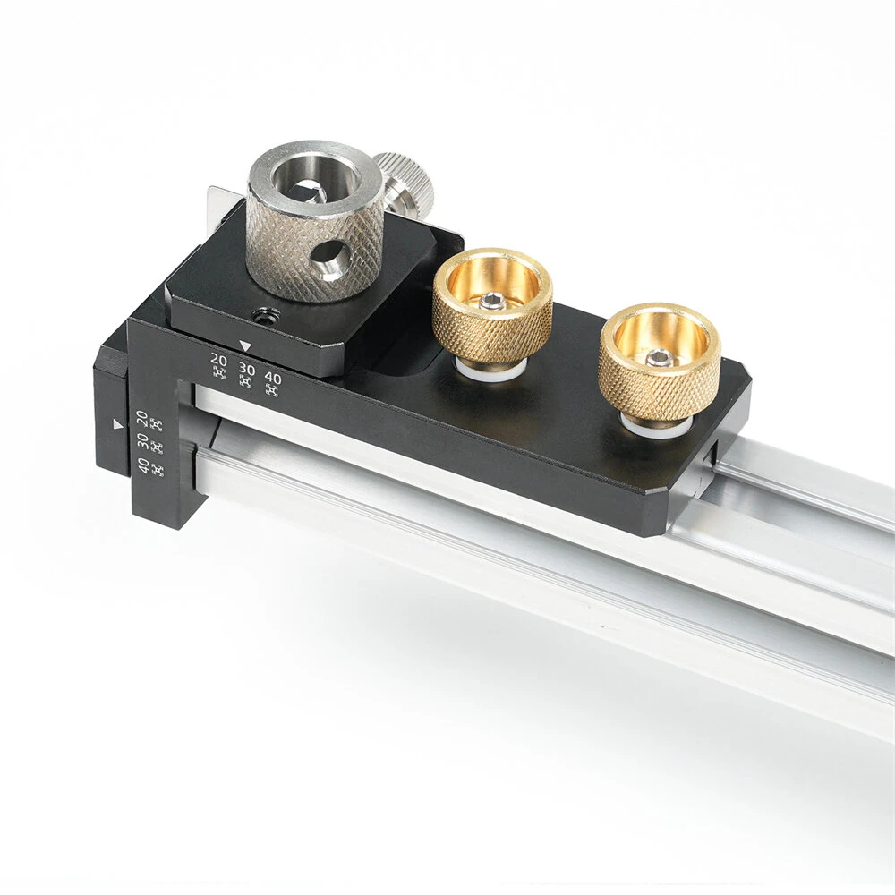 GANWEI Aluminum Alloy CNC MGO-000-148E Drilling and Tapping Fixture Precision Tool for 20 30 40 Series Profiles M6 M8 Threads Anodized Surface Treatment — view 5