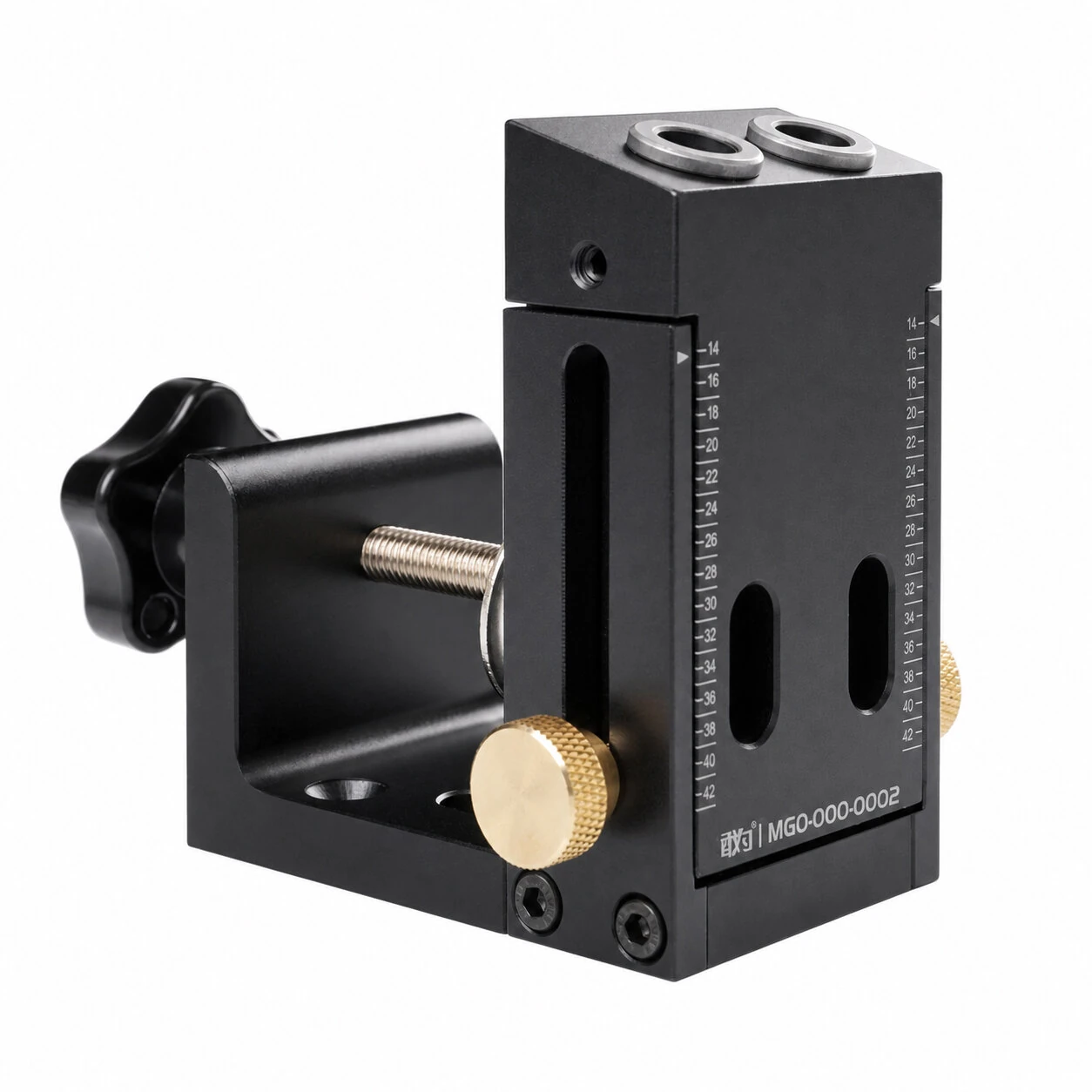 GANWEI Pocket Hole Jig Aluminum Alloy Oblique Guide Drill Punch Locator for Carpenter DIY Joinery — image 1