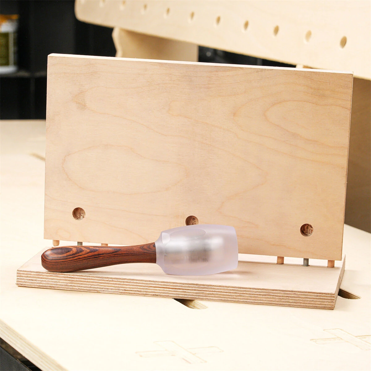 GANWEI Polycarbonate Woodworking Mallet Non-Marring Dead-Blow Buffer Hammer for Furniture Assembly Chiseling — view 6