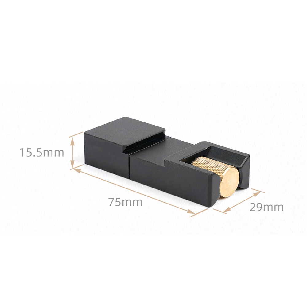 GANWEI Steel Ruler Positioning Block Adjustable CNC Aluminum Alloy Brass Dual Scale 330MM Metric and Inch for Precision Measuring — view 2