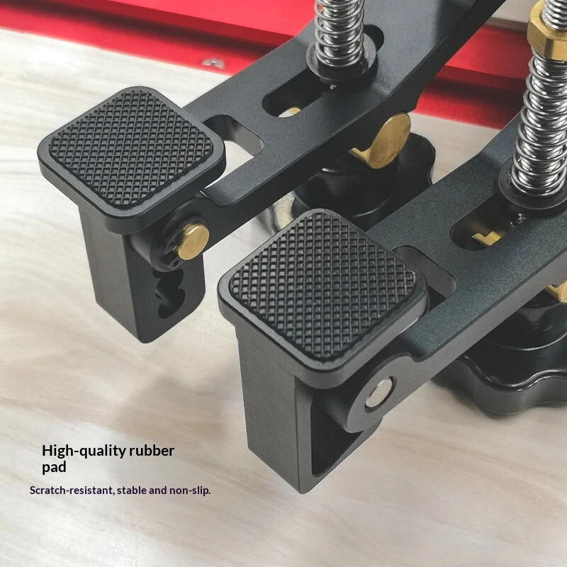 GANWEI Woodworking T-Slot Clamp Adjustable Quick Positioning Hold Down Jig 45/30 Type T-track Slide Blocks Workbench Press Fixing Tool — view 4