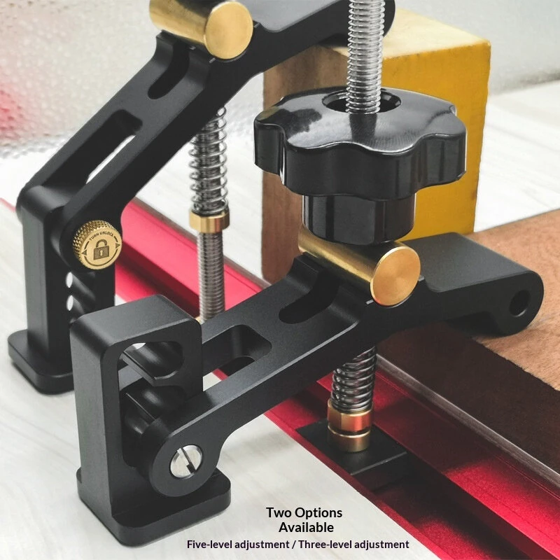 GANWEI Woodworking T-Slot Clamp Adjustable Quick Positioning Hold Down Jig 45/30 Type T-track Slide Blocks Workbench Press Fixing Tool — view 6