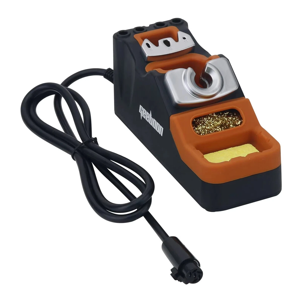 GEEBOON SDC02 Soldering Iron Stand Welding Pen Holder for T245 T210 T115 TH12 Irons With Sleep Jack Tip Cleaner
