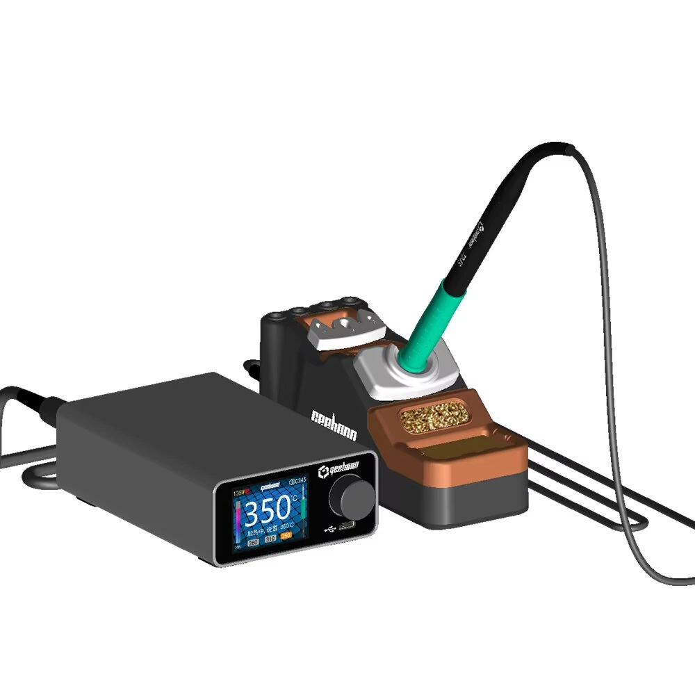 GEEBOON TC22 240W Digital Soldering Station Professional Soldering Iron Kit Supporting C245/C210/C115/T12 Handles for Electronics Repair