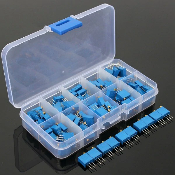 Geekcreit® 10 Value 100pcs 100Ω~1MΩ Trimmer Resistor Trim Pot Potentiometer Kit — image 1
