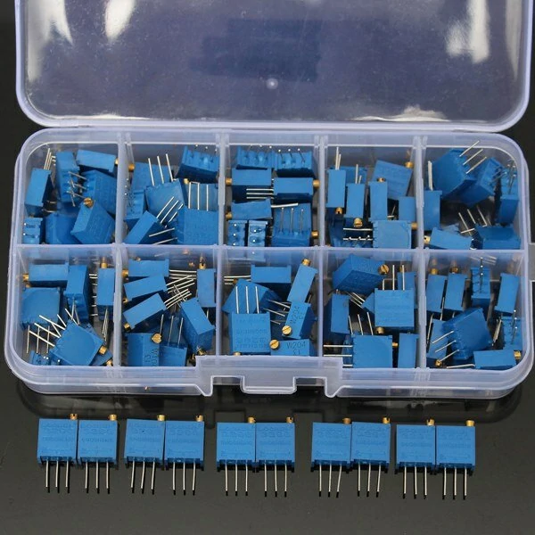 Geekcreit® 10 Value 100pcs 100Ω~1MΩ Trimmer Resistor Trim Pot Potentiometer Kit — view 3