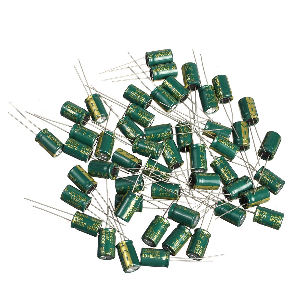 Geekcreit 50PCS 400V 4.7uf High Frequency Low Resistance Power Charger Aluminum — view 2