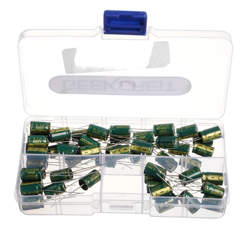 Geekcreit 50PCS 400V 4.7uf High Frequency Low Resistance Power Charger Aluminum — view 6