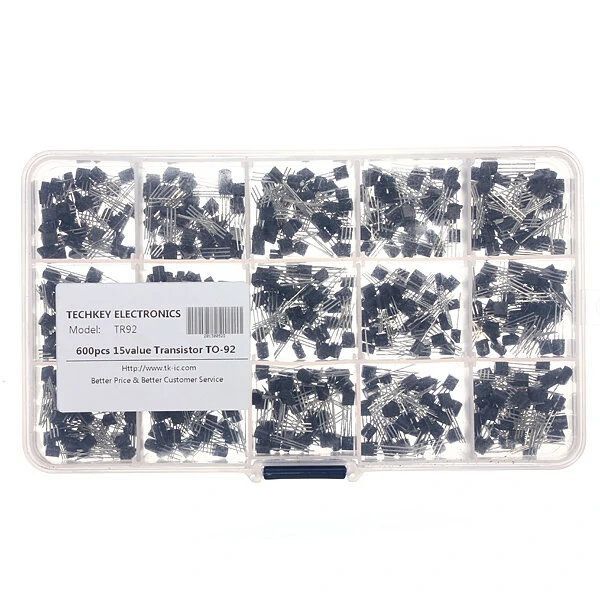 Geekcreit® 600 Pcs 15 Value x 40 Pcs Transistor TO-92 Assortment Box Kit With Box — view 10