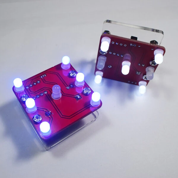 Geekcreit® DIY Shaking LED Dice Kit With Small Vibration Motor — view 6