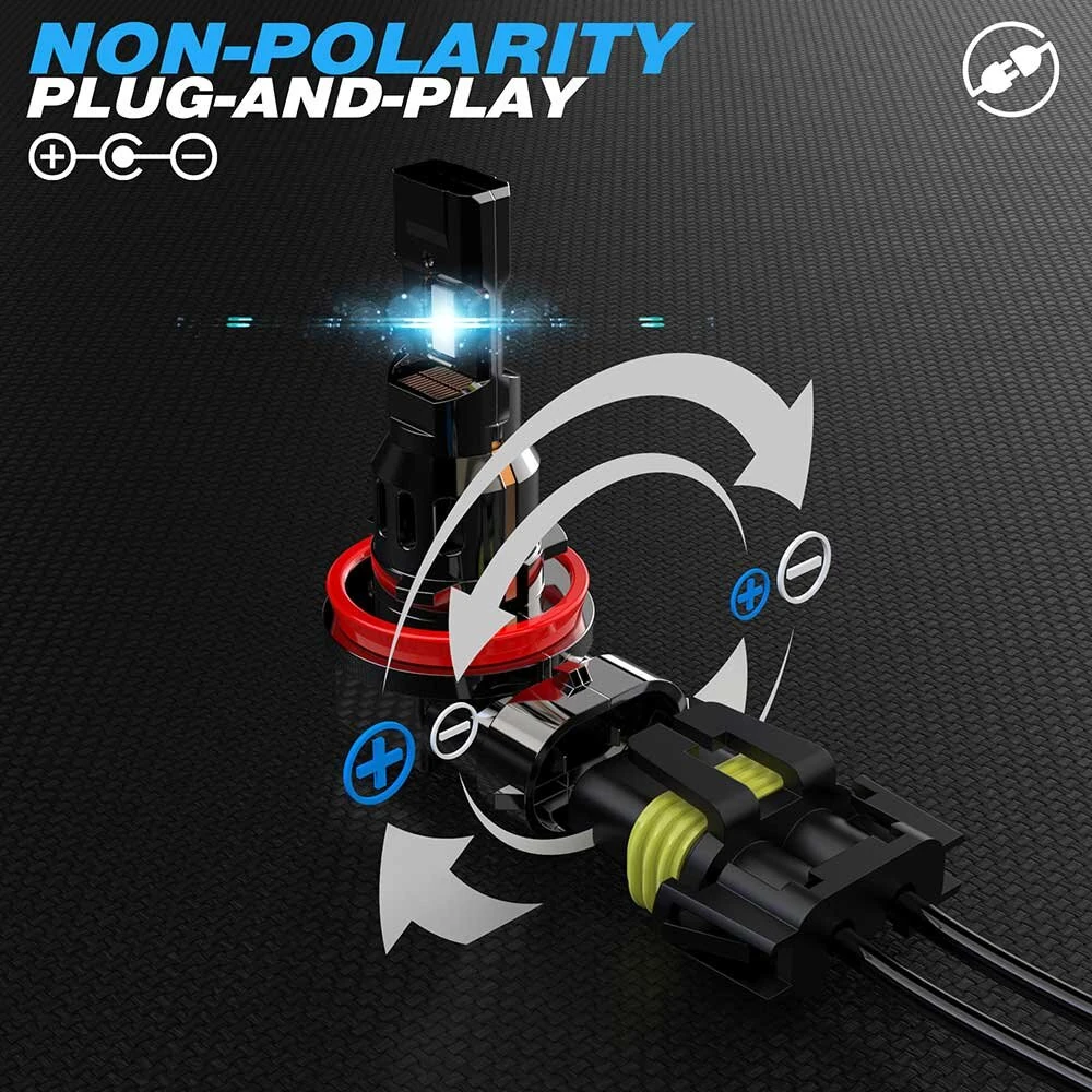 General Liang H1 / H4 / H7 / H11 / 9005 / 9006 2PCS  LED Car Headlight Fog Light Conversion Kit Integrated Plug-and-Play 6000K Cool White — view 6