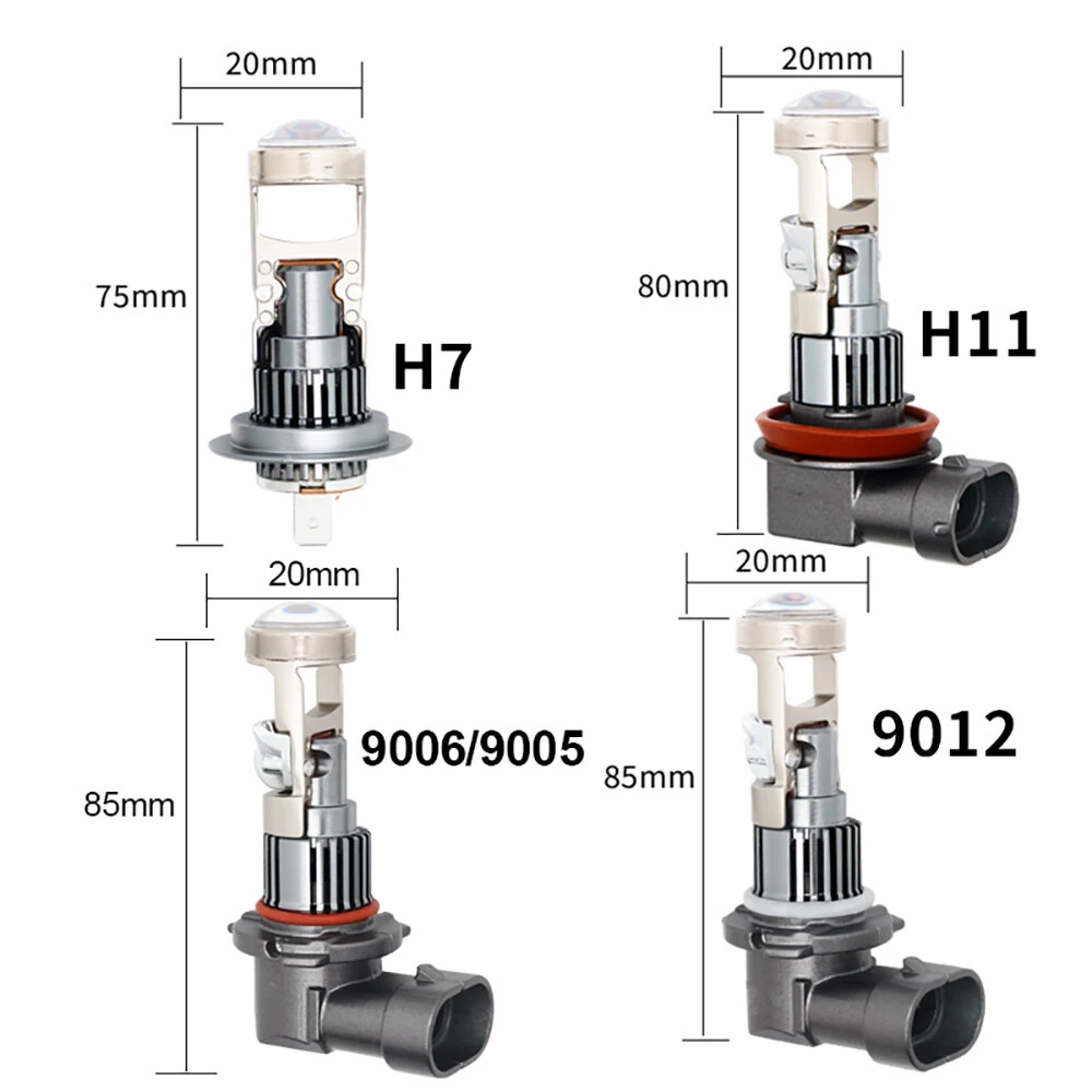 General Liang H7/H11/9005/90006/9012 2pcs 2000LM LED Headlight Bulbs High Brightness LED Headlamps IP65 Protection Level — view 10