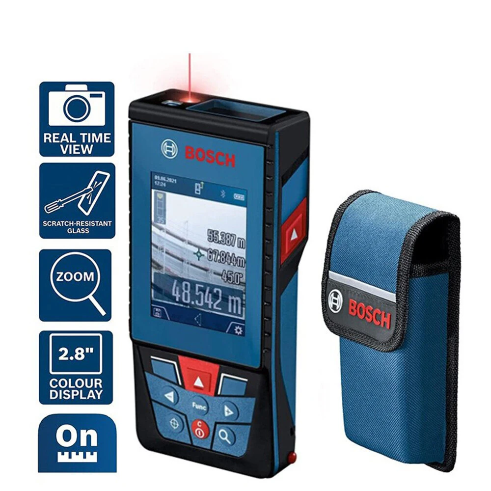 Genuine GLM100-25C Laser Rangefinder 100 Meters Bluetooth Inbuilt Camera Professional In/Outdoor Precise Distance Ruler Measure English version — Genuine