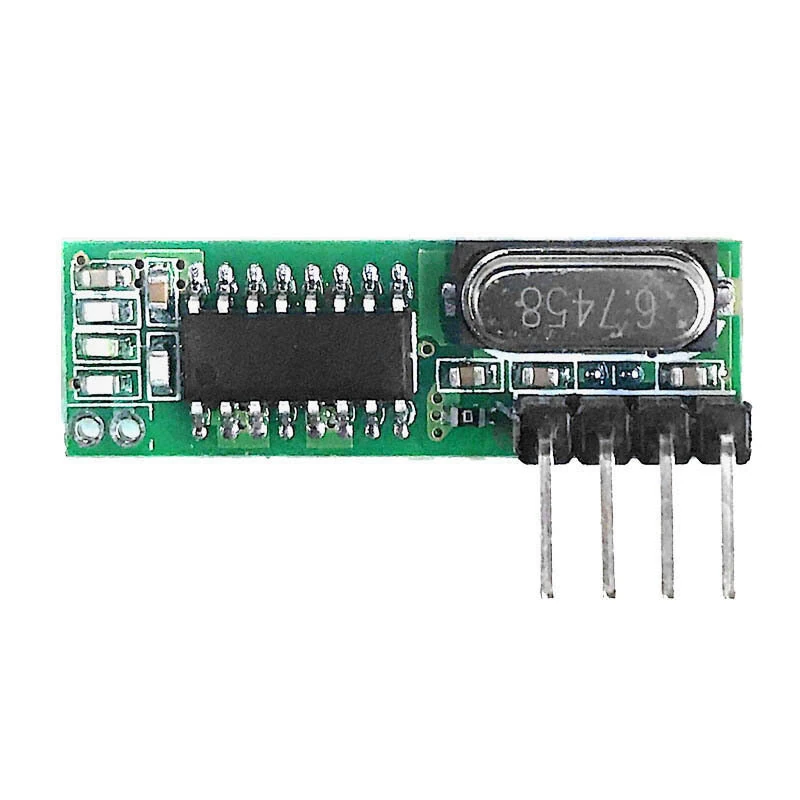 GERMA 433Mhz RF Transmitter and Receiver Superheterodyne ASK 433 Mhz Module with Antenna for ArduinoUno Wireless Diy Kits — view 2