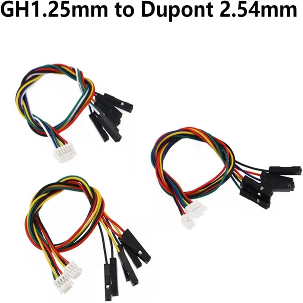 GH1.25MM Male Housing Connector Kit with Lock to DuPont 2.54MM Crimped Cables 20cm 26AWG Multi-color Wires for DIY Arduinos Projects and Prototyping — view 2