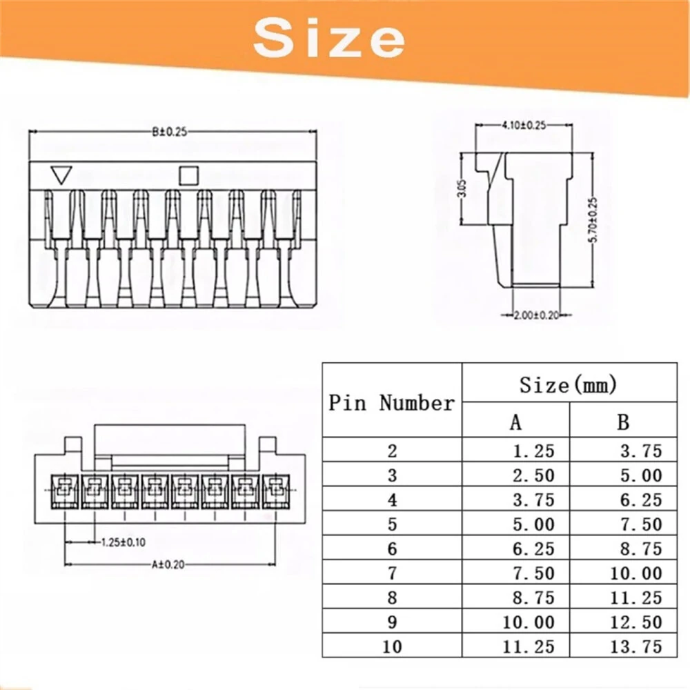 GH1.25MM Male Housing Connector Kit with Lock to DuPont 2.54MM Crimped Cables 20cm 26AWG Multi-color Wires for DIY Arduinos Projects and Prototyping — view 6