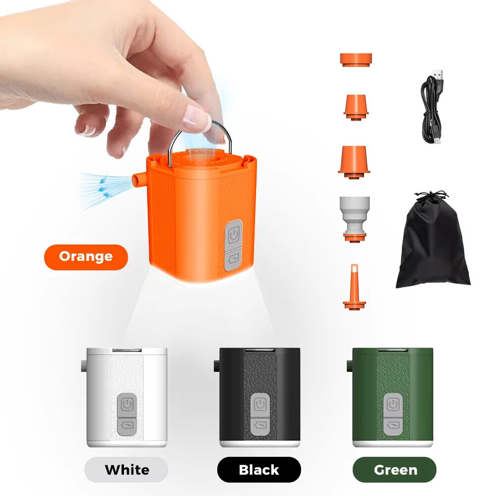 GIGA Pump Tiny Air Pump Portable 3.8kPa High Pressure Inflation Deflation with Light for Camping Outdoor — view 2