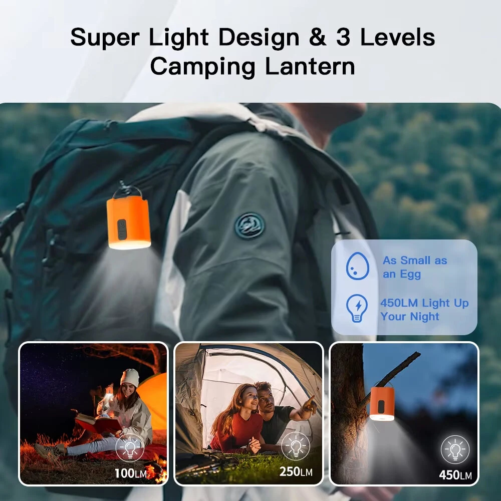 GIGA Pump Tiny Air Pump Portable 3.8kPa High Pressure Inflation Deflation with Light for Camping Outdoor — view 3