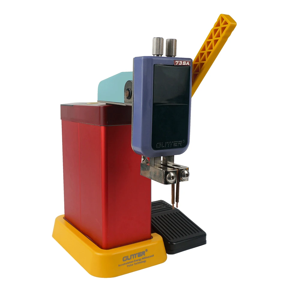GLITTER 801D 220V 12KW Spot Welder High Power Energy Storage Capacitor Spot Welder 18650 Battery Pack Welding Machine EU Plug — view 7