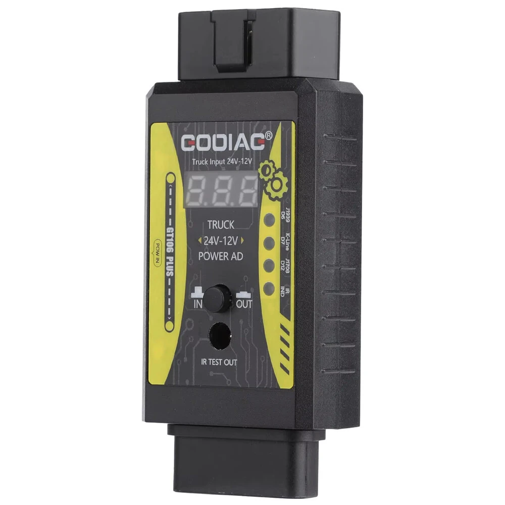 GODIAG GT106 PLUS 24V to 12V Heavy Duty Truck Adapter Fuel Fuel Injector Cleaning Testing Relay Testing for Cars Trucks — view 4
