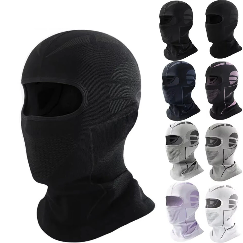 Golovejoy 1pcs Winter Cycling Balaclava Outdoor Skiing Motorcycle Warm Headwear Neck Face Protector Hiking Climbing Windproof Breathable Mask — Golovejoy