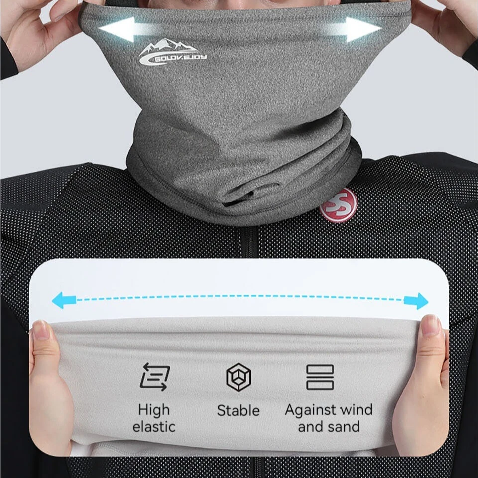Golovejoy Winter Thermal Cycling Mask Men Women Outdoor Sports Windproof Dustproof Velvet Warm Neck Cover Scarf for Ski Hiking Riding — view 4