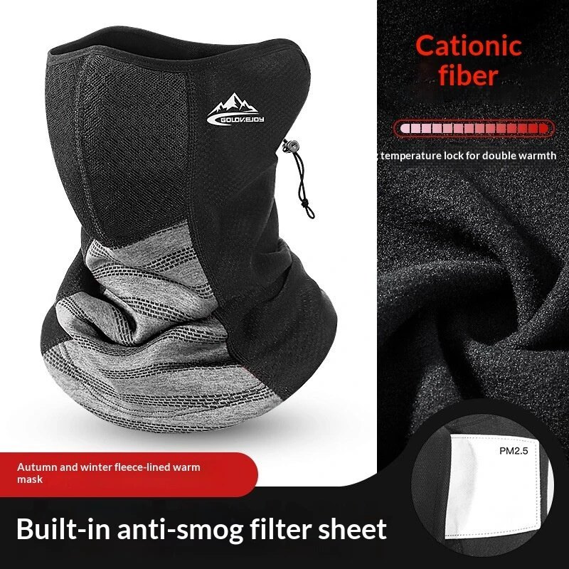Golovejoy Winter Warm Face Mask Adjustable Neck Gaiter Windproof Outdoor Head Cover for Skiing Cycling Cold Weather Comfortable Face Scarf — view 2