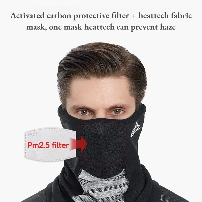 Golovejoy Winter Warm Face Mask Adjustable Neck Gaiter Windproof Outdoor Head Cover for Skiing Cycling Cold Weather Comfortable Face Scarf — view 4