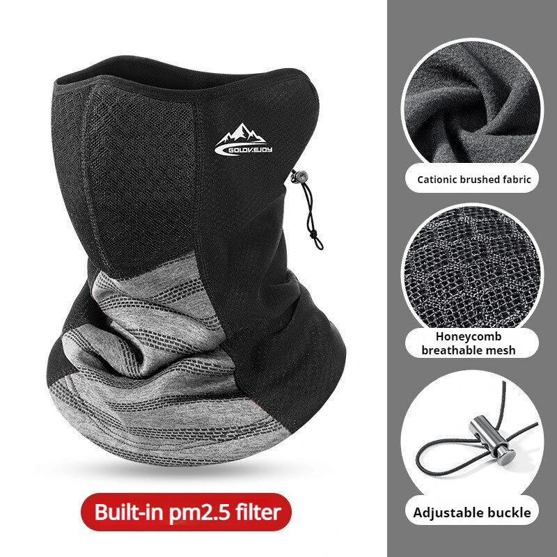 Golovejoy Winter Warm Face Mask Adjustable Neck Gaiter Windproof Outdoor Head Cover for Skiing Cycling Cold Weather Comfortable Face Scarf — view 5