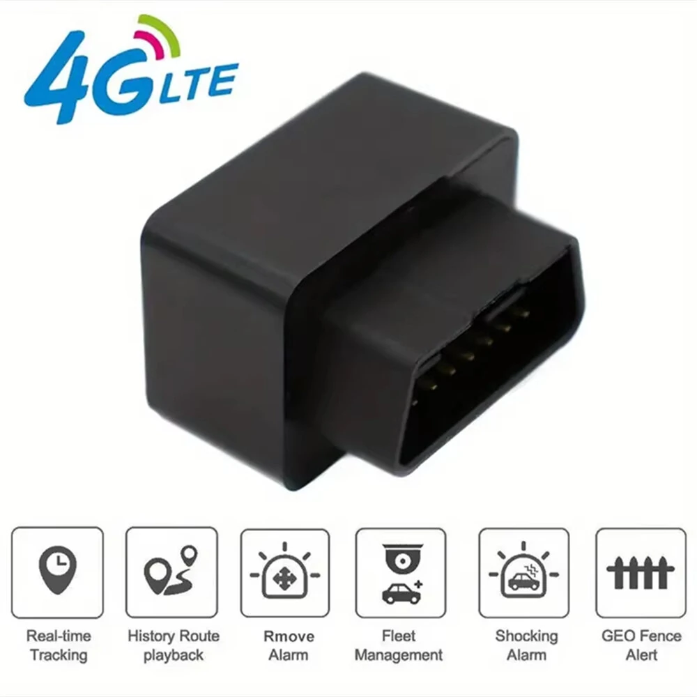 GPS 4G Locator Vehicle Tracker High Accuracy Real-Time Tracking Plug-and-Play OBD Locator Multiple Intelligent Alarms Fleet Management — view 3