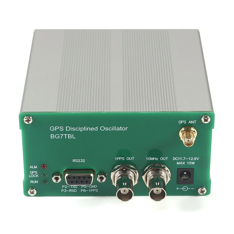 GPSCSG Control Generator Disciplined Clock High Accuracy OCXO 10kHz-220MHz VFO Adjustable Reference Source Fast Frequency Locking RS232 NMEA Signal US Plug — view 4