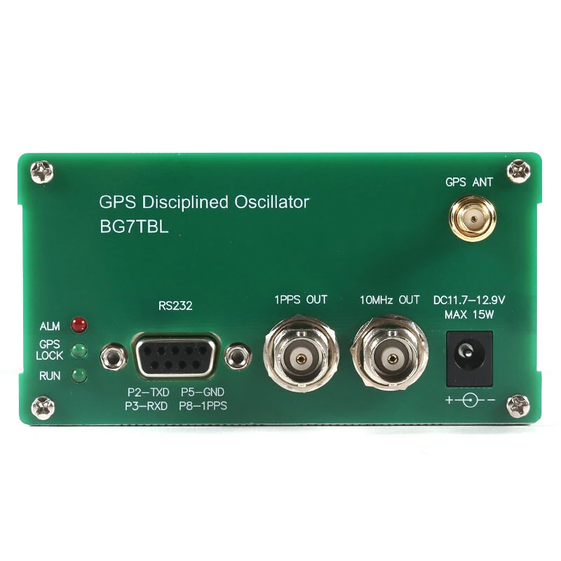 GPSCSG Control Generator Disciplined Clock High Accuracy OCXO 10kHz-220MHz VFO Adjustable Reference Source Fast Frequency Locking RS232 NMEA Signal US Plug — view 6