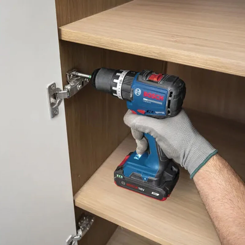 GSB18V-52 for BOSCH Professional Cordless Combi Drill 18V Brushless Motor 52 N.m Max Torque Compact Drill Driver with Metal Chuck — view 3