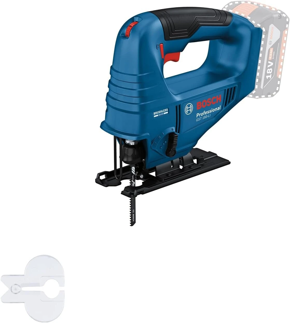 GST 183-LI Professional Cordless Oscillating Jigsaw 18V Brushless Motor Jig Saw Multi-Function Woodworking Tool No Battery — view 8